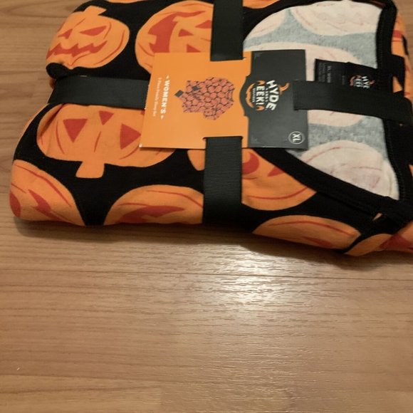 2 Pc HYDE And EEK Women's Pajama Set Outfit Sleepwear Pumpkins Size XL - Picture 6 of 11